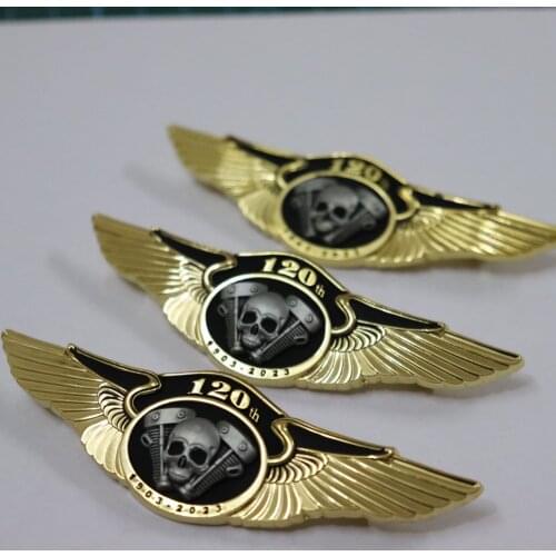 120th ANNIVERSARY MOTOR RIDDER PINS BROOCHES OF BIKER LIVE TO RIDE JACKET VEST SHOES BAG BELT GARMENT BADGES HAT PINS BUCKLES