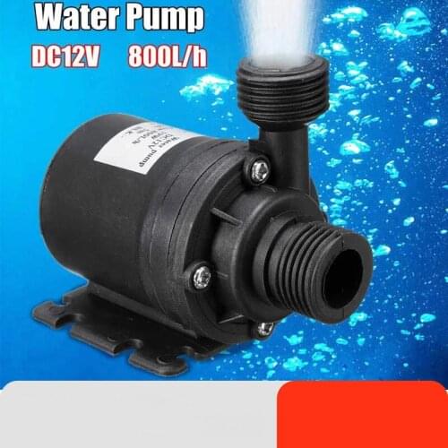 Professional Ultra Quiet Mini DC 12V Lift 5M 800L/H Brushless Motor Submersible Water Pump Multifunction Threaded Water Pump New
