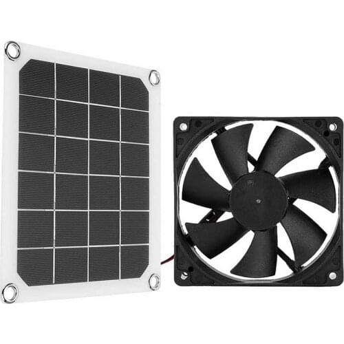 IP65 Waterproof Solar Exhaust Fan Air Extractor 6 Inch Mini Ventilator Solar Panel Powered Fan For Chicken House Greenhouse RV