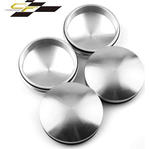 4pcs 69mm 66mm Hubcaps Car Tire Rims Wheel Center Sliver Metal Material Automotive Goods