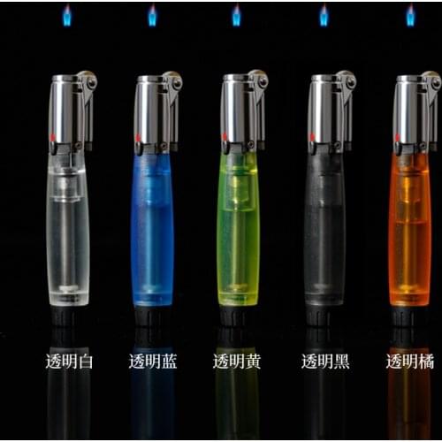 Creative Torch Floating Fire Flint Lighter Grinding Wheel Free Fire Butane Gas Lighter Inflatable Cigar Cigarette Lighter