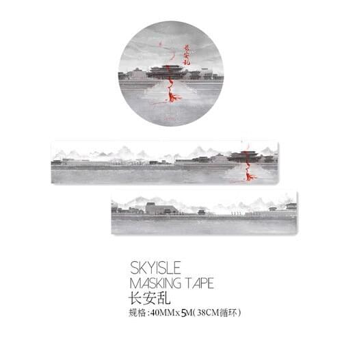 Figures Masking Tape Scrapbooking Beautiful Special Ink Scenery Diy Decorative Stickers Decoration Tape Washitape 11