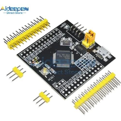 Mini STM32F103RBT6 ARM STM32 System Development Board Module Cortex-m3 IIC EEPROM RTC Crystal SDIO Card Holder LED MC-306 DIY