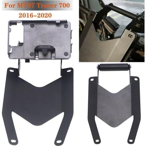 Motorcycle Stand Holder Phone Mobile Phone GPS Navigation Plate Bracket For YAMAHA MT07 Tracer 700 Tracer700 2016-2020
