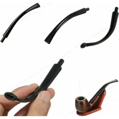 1PC 5" Inch Long Ebonite Vulcanizates Mouthpieces Stem For Tobacco Smoking Pipe
