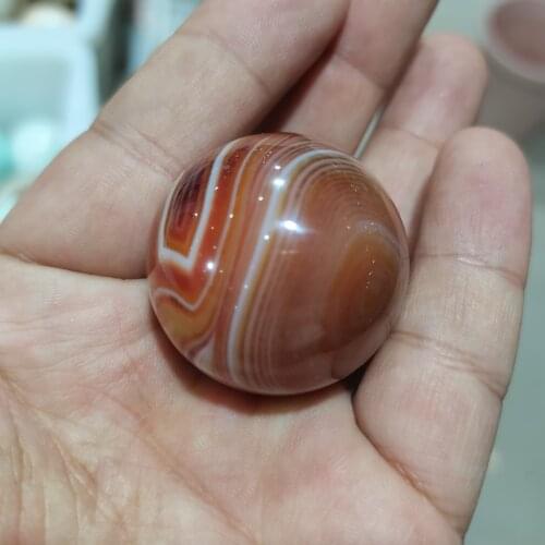 Natural agate Silk agate ball stone natural crystal agate specimen from madagascar healing crystals stones and crystals