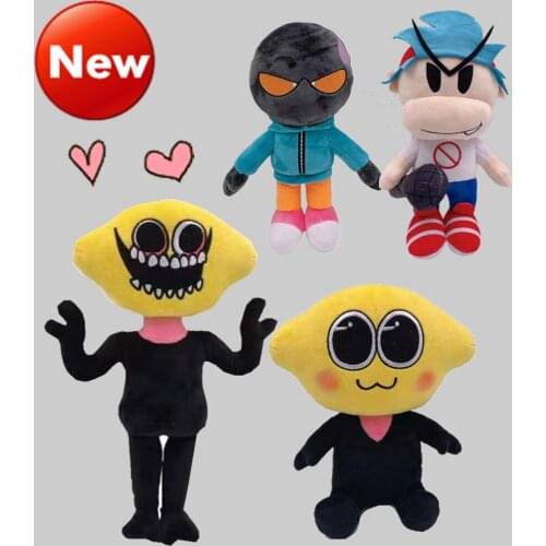 New 4PCS Set Friday Night Funkin Plush Toy Cute Lemon Demon Monster Boyfriend Whitty Plush Doll Toys Gift For Kids Game Fans