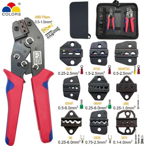 Crimping pliers sn-48b 8 jaw for DuPont 2.54/XH2.54/VH3.96/2510 pulg/tube/insulation terminals wire stripper clamp hand tools
