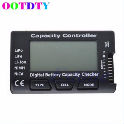 OOTDTY Digital Battery Capacity Checker RC CellMeter 7 For LiPo LiFe Li-ion NiMH Nicd APR5