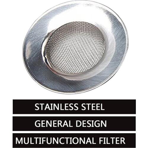 2020 New Sink Strainer For Shower Plug Hole Hair Catcher Bath Or Kitchen Sinks Stainless Steel Sink Drain 7.5Cm