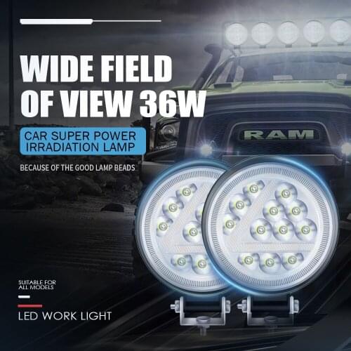 36W LED Work Light Bar Off Road Two-color LED Light Bar for Truck SUV 4WD Boat ATV Jeep Tractor Fog Light Car Led Light