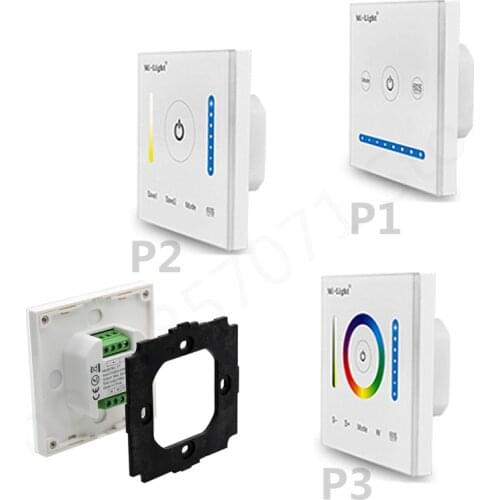 P1 P2 P3 MiLight Smart Touch Panel Controller 5A/CH Color Temperature CCT/Dimming/RGB RGBW RGB+CCT For Led Strip,Panel Light
