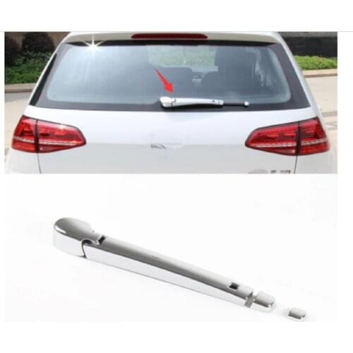 ABS Chrome Silver and carbon fiber Rear Wiper Cover Trim For Volkswagen VW Golf8 Golf 8ccessories 2021