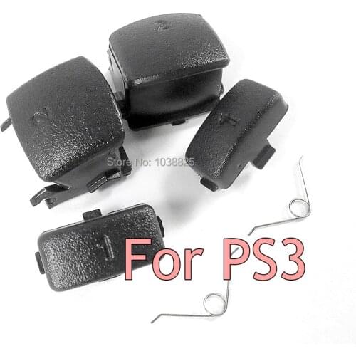 1set Black Repair Part For L1 R1 L2 R2 Buttons For PS3 Controller Trigger Buttons Springs for Playstation 3