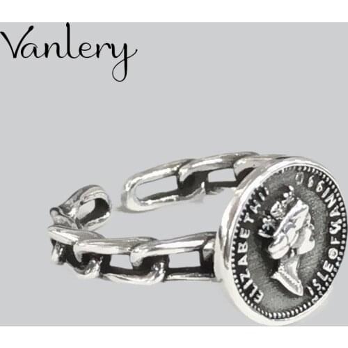 New Trendy Personality Punk Queen Rings For Women Lady Resizable Size Rings Party Jewelry Charm Gifts