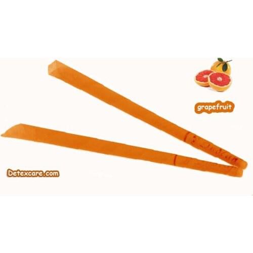 102 pcs/lot,trumpet beewax ear candle,indian ear candling candle,Detexcare, grapefruit scent,with protective disc,CE
