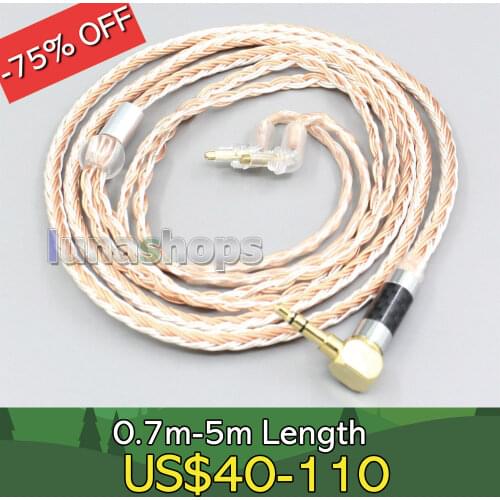 2.5mm 4.4mm XLR 16 Core Silver Plated OCC Mixed Earphone Cable For Sony MDR-EX1000 MDR-EX600 MDR-EX800 MDR-7550 LN006703