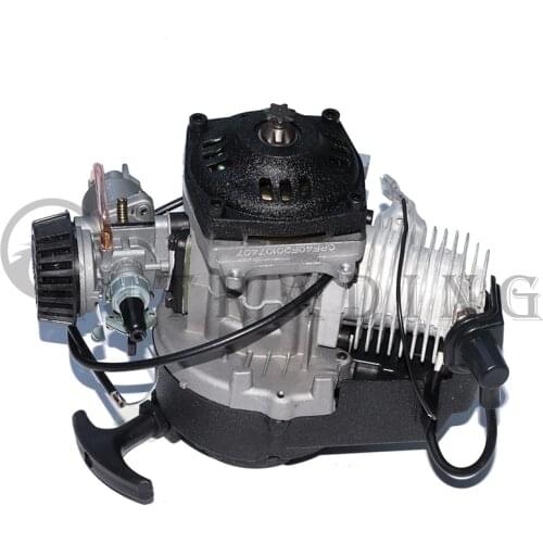 2 Stroke Pull Start Engine Motor Transmission Engine Air Filter Mini Pocket Pit Quad Dirt Bike ATV 4 Wheel