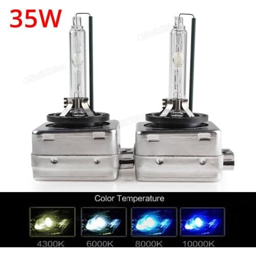 2Pcs 35W HID-Xenon Headlight 12V Car Headlight Bulb Car Light D3S D3C Replacement Lamp Colors 6000K for Car Motorcycle