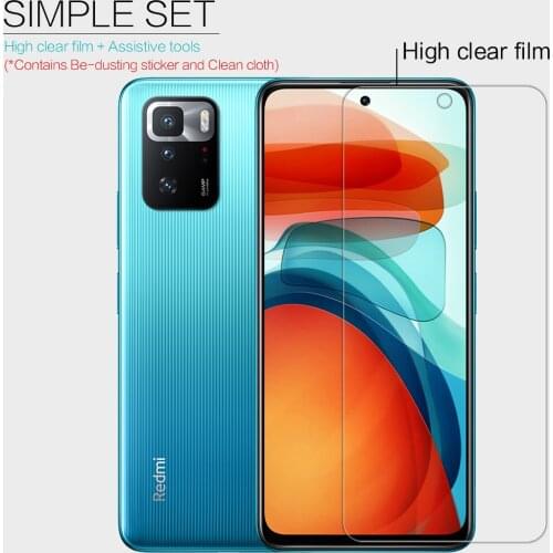 2pcs/lot NILLKIN Crystal Super Clear Protective Film Anti-Glare Matte Screen Protector For Xiaomi Redmi Note 10 Pro 5G