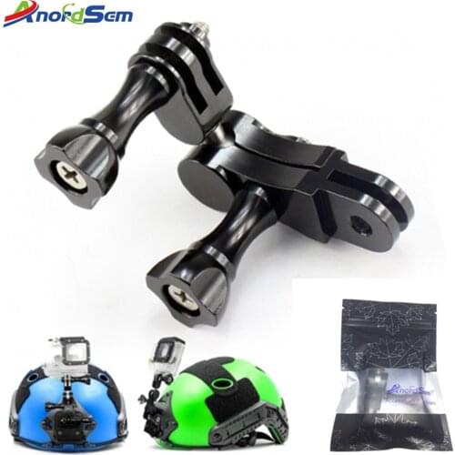 Anordsem Aluminium 360 Degree Rotating Tripod Mount Adapter Adjust Arm Connector For Gopro Hero7 6 5 4 3+3 SJCAM xiaoyi 4k