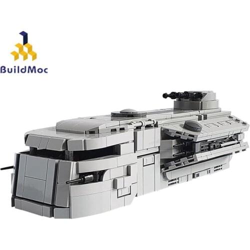 Buildmoc Space War Imperial Trexler Marauder Modular Warship Imperial Soldier Transporter Building Block Model Child Toy Gift
