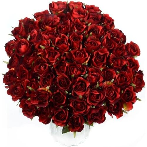 12pcs High Quality Artificial Silk Rose Flower Bouquet For Wedding Home Decoration Bride Holding Arrangement Table Fake Flowers