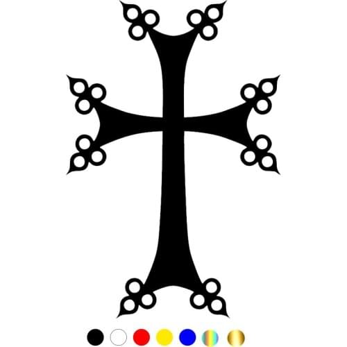 CS-735#22*15cm Cross version 1 funny car sticker vinyl decal silver/black for auto car stickers styling car decoration