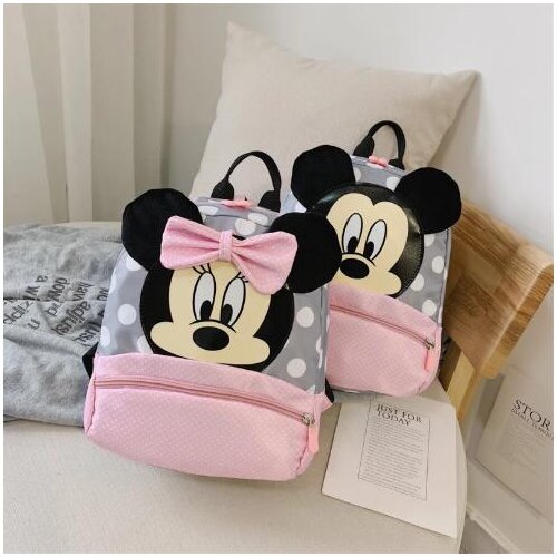 Disney Children Minnie Bags girls Kindergarten Children School Bags Cartoon bow Baby Girl School Backpack Children Backpack