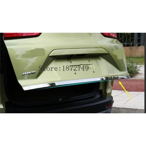 For Honda CRV CR-V 2017 2018 Stainless Steel Chrome Rear Tail Tailgate Trunk Lid Molding Cover Streamer Trim 1 Piece