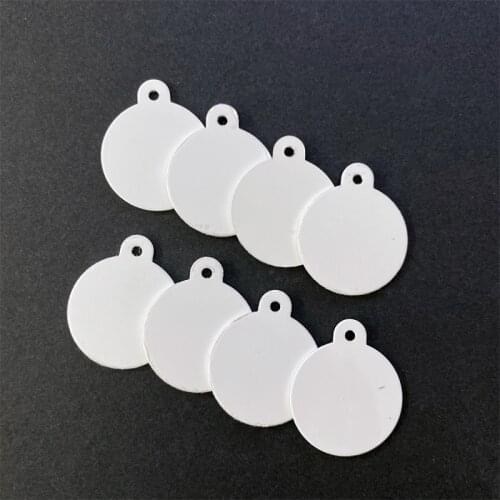 Free Shipping Sublimation Blank Aluminum Dog Tag Double Sided Sublimation Pet Tag Blank Craft Dog Tag Rectangle Blank Pet ID Tag