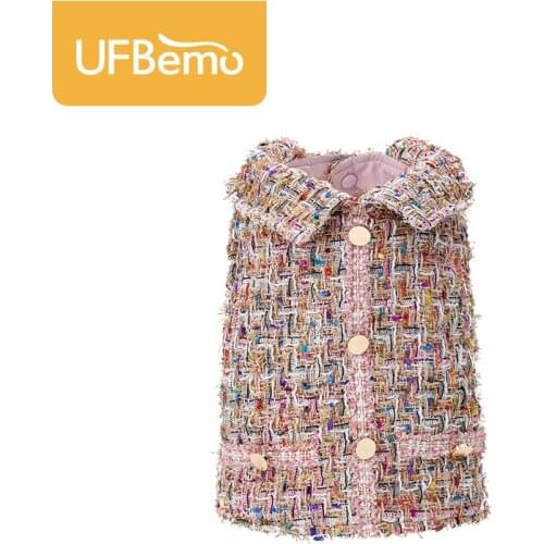 UFBemo Elegant Dog Coat Pet Jacket Luxury Clothes Ropa Perro Winter/autumn Cute Jackets Coats Wear Clothing for Small Dogs Puppy
