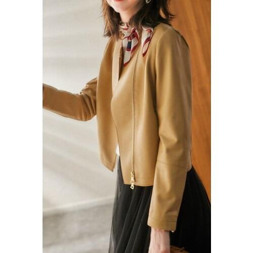 Genuine 200% Leather Jacket Women Coats and Jackets Sheepskin Coat Womens Clothing Coat Female Clothes PY2440222AG WPY559944