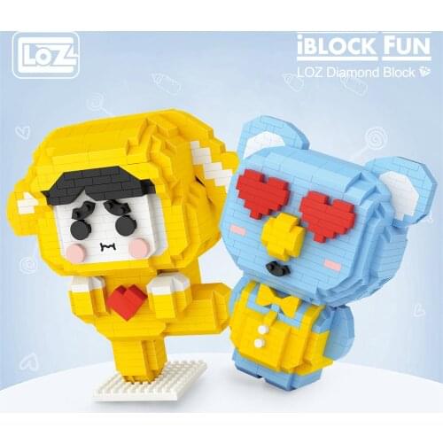 LOZ Diamond Blocks Cartoon Block Lucky Dog Love Koala Series Buildings Toys for Children Girl Gift Fun DIY Boy