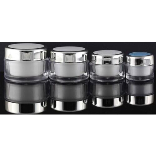 Mini Sample Bottle 15g 20g 40g 50g Cosmetic Makeup Jar Pot Face Care Cream Lip Balm Gloss Containers Travel Set