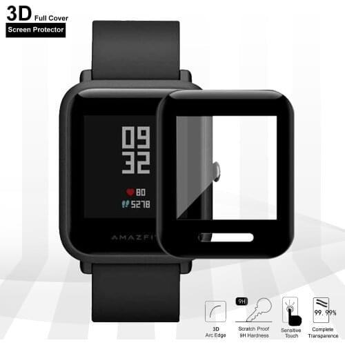 Soft Protective Film For Amazfit Bip Lite Bip S U Pro Smart Watch Screen Protector Cover Guard 3D Curved Edge Full Coverage