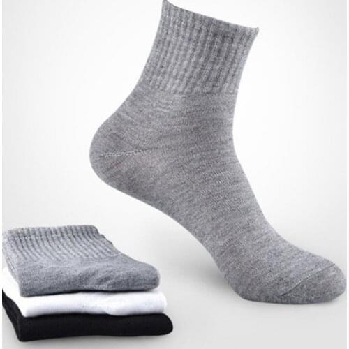 20Pcs=10Pairs Autumn Male Short White Socks Standard Casual Four Seasons Ankle Socks Men Women Black Socks Size 38-44