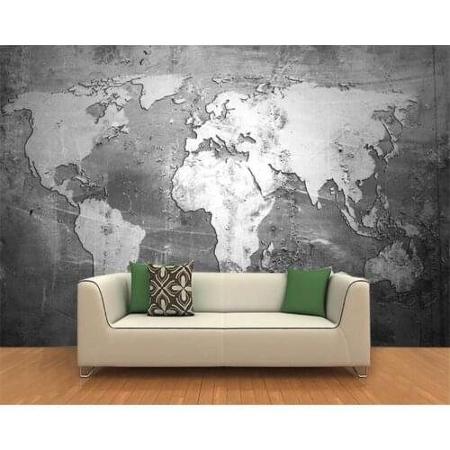 Beibehang Customize new decorative painting stereo mural map TV background wallpaper wall papers home decor papier peint