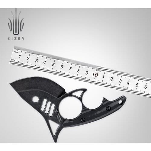 Kizer Fixed Blade Knife 1043N1/1043N2 The Shark Tooth N690 Steel Outdoor Camping Hunting Survival Knife 2021 New EDC Knives