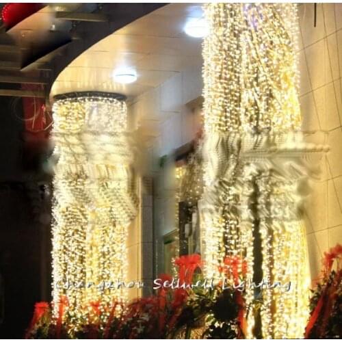 Great!christmas Light Post Decoration 10m Warm White Led Star Lamp H122