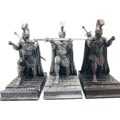 Executive Knight Bronze Pen Holder Mobile Phone Holder Desktop Organizer Office Accessories