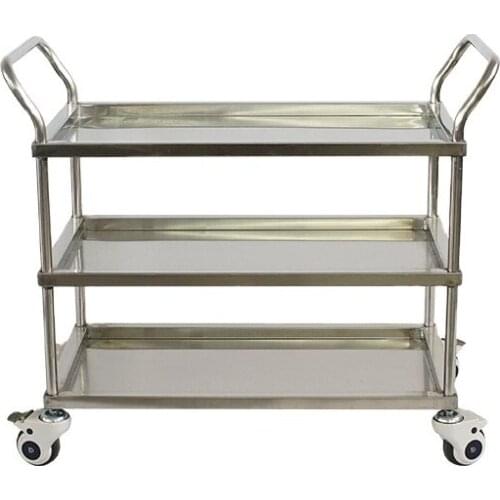 QXC-004B Hotel Metal Utility Movable 3 layer Trolley