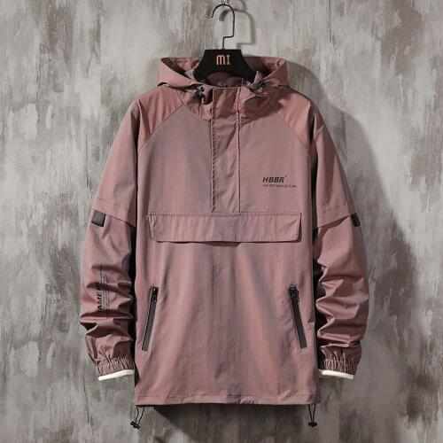 Workwear jacket mens pilot hooded jacket winter plus velvet large size baseball uniform tide card loose