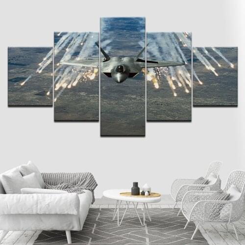 Aircraft ICON A5 5 Piece HD Wallpapers Art Canvas Print modern Poster Modular art painting for living room Home Decor