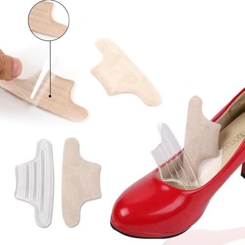 Silicone Anti-wear On Heel Gel Shoe Insole Inserts Pad Cushion Heel Grips Liner Foot Care Tool Plantar Massage Insole Stickers