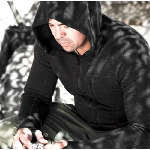 TAD Hoodie Wool Sweatshirt Fall Winter Sport Men Merino Wool Hoodies Knitted Man Hoody Sweatshirt Spring Autumn Hooded Jacket