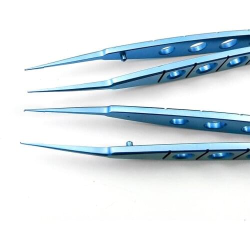 Titanium Forceps Ophthalmic Tweezer Castroviejo Straight Toothed Forceps/Suturing Forceps Instrument Ophthalmic