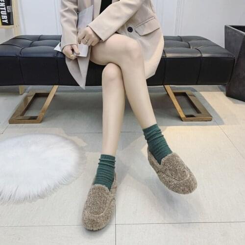 Shoes Women Winter Boots Warm Home Ankle Boots Women Cotton Shoes Non Slip Ladies Plush Indoor Botas Mujer Tenis Feminino U11-56