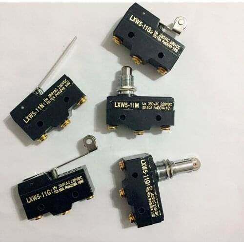 10/20PCS Screw Terminal Limit Switch Momentary LXW5-11G1 11M 11N1 11Q1 11G2 Micro Limit Switch 10A AC 380V DC 220V