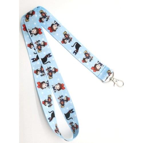 Mew 10 pcs Japanese anime girl cat Lanyard for Keys Mobile Phone Neck Straps Cartoon Keychains